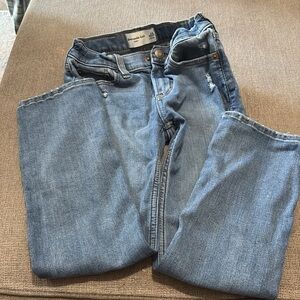 Distressed Blue Jeans